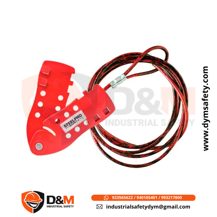 Bloqueo ajustable con cable de 2 metros Steelpro