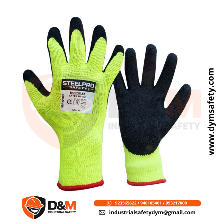 Guante Multiflex MPA 102 Hi-Viz Látex Steelpro