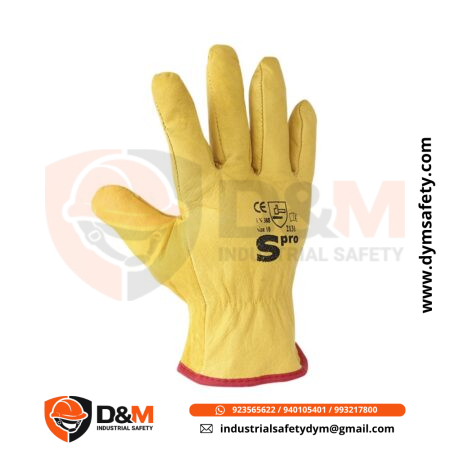 Guante de Badana Amarillo Spro