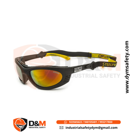 Lente de Seguridad Turbine GT Gris Marco Negro con Revo Rojo