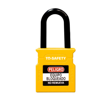 Candado Tosafety Corto Dieléctrico Amarillo