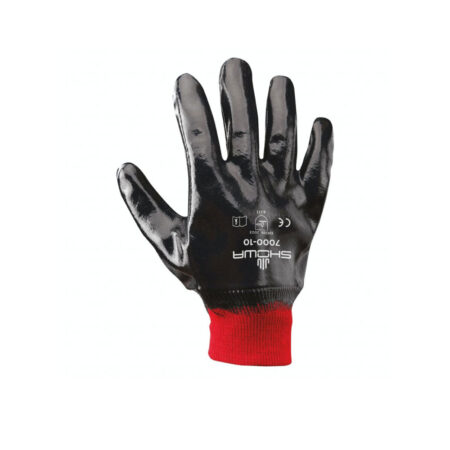 Guantes Nitripro 7000 Showa Puño Tejido De 9.5 Tallas 9 10