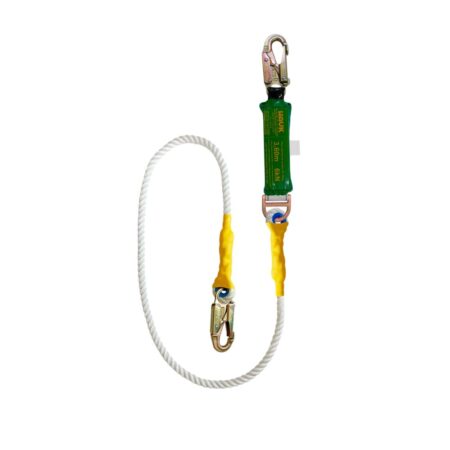 Línea de Vida/Conexión de 1,80 m, de Cabo Torcido de 5/8″, con Amortiguador de Caída, con dos Ganchos de 3/4″ DC1PF2 Hauk
